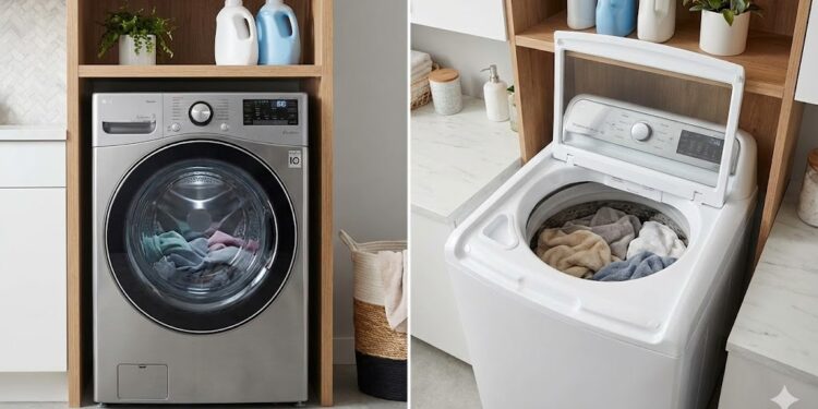 Lavadora de abertura frontal versus lavadora de abertura superior: qual a diferença entre as máquinas de lavar roupa?