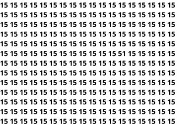 Encontre o número secreto entre 20 padrões iguais e veja se consegue