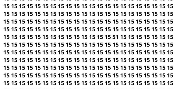 Encontre o número secreto entre 20 padrões iguais e veja se consegue