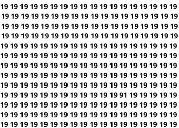 Apenas 5 em cada 20 pessoas conseguem localizar o número em 5 segundos