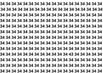 Como encontrar o número escondido entre dezenas de 34 e treinar seu foco