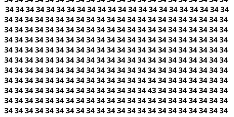 Como encontrar o número escondido entre dezenas de 34 e treinar seu foco
