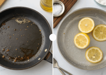 Panelas engorduradas nunca mais: o truque do limão com água quente que tira gordura encrostada