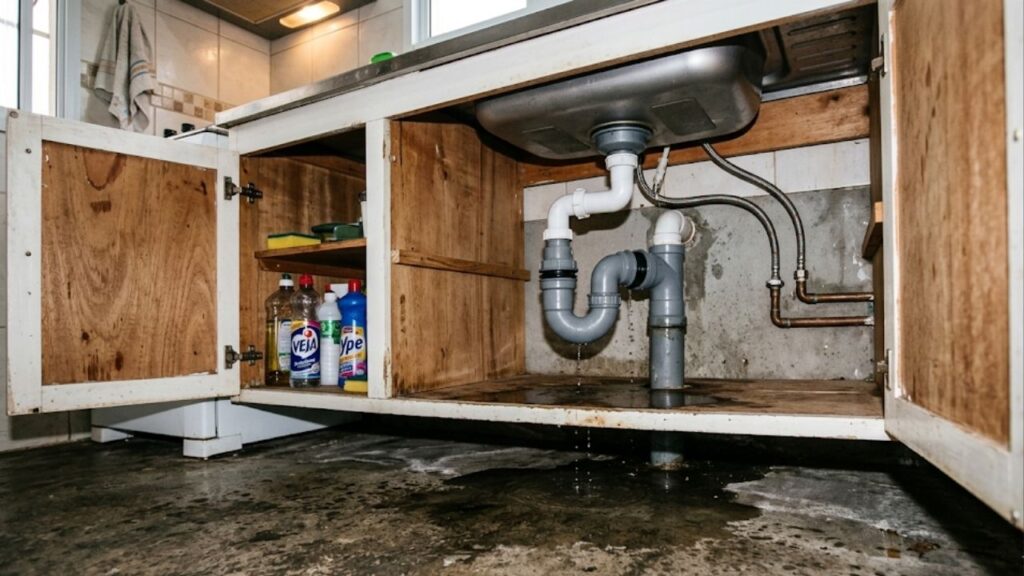 Quando saio de casa, coloco sempre um copo e um pedaço de papel na pia. Assim, tenho a certeza de que tudo ficará bem