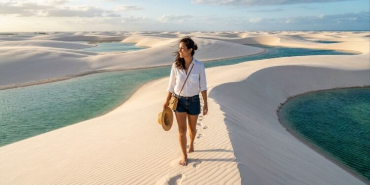A região de dunas que ficou pouco explorada por anos e hoje impressiona com paisagens surreais que mudam de forma com o vento