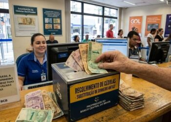 Cédulas de R$ 1, R$ 2, R$ 5, R$ 10, R$ 20, R$ 50 e R$ 100 estão sendo retiradas de circulação