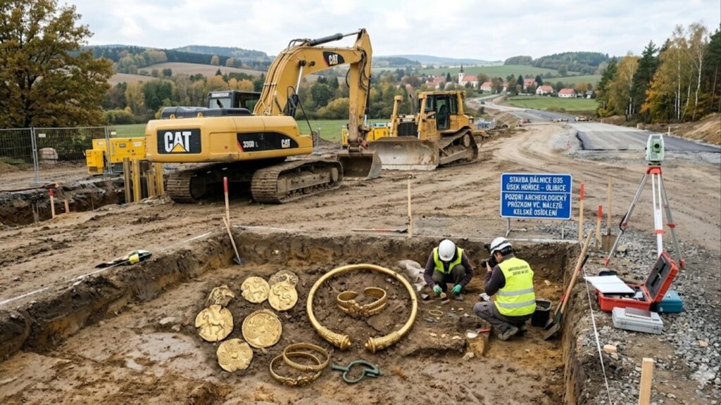 Cidade celta intacta com ouro e joias de 2.000 anos é descoberta sob rota de autopista na Europa