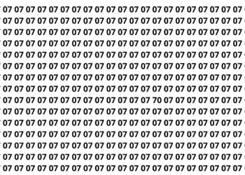 Quase ninguém encontra o número 70 nesse desafio cheio de 07 espalhados pela imagem