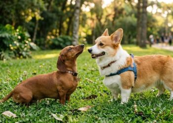 Dachshund e Corgi têm filhote e dona compartilha resultado adorável na internet