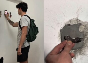 Estudante de 29 anos cria tecnologia genial que permite pendurar objetos na parede sem furos ou sujeira