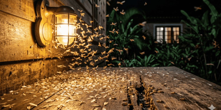 A invasão das aleluias na lâmpada da varanda esconde um perigo silencioso para os móveis da sua casa