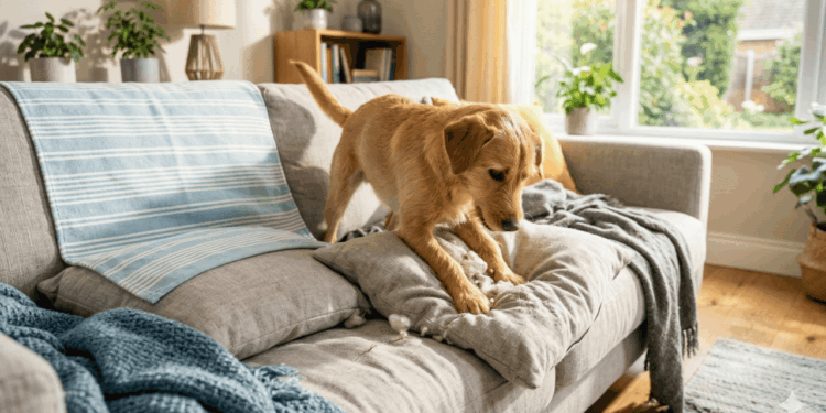 As mudanças simples no ambiente que eliminam a ansiedade do cão e salvam os móveis da sua sala de estar