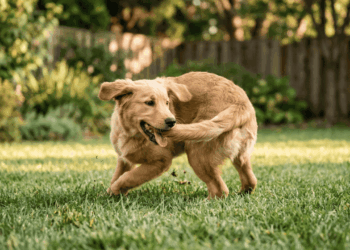 cachorro correndo atras do rabo