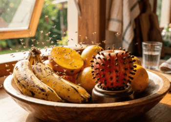 A mistura de especiarias com fruta fresca é o terror das moscas que rondam a sua comida
