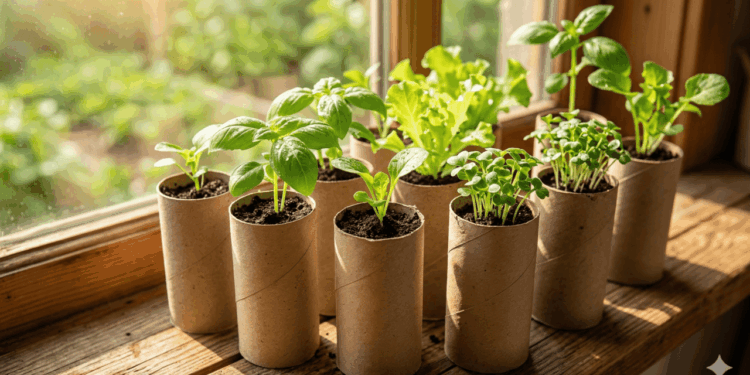 Sem gastar um centavo: O truque do rolinho de papel higiênico para brotar sementes em casa