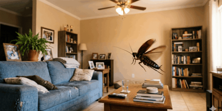 Por que as baratas parecem voar na sua direção em dias de calor extremo?