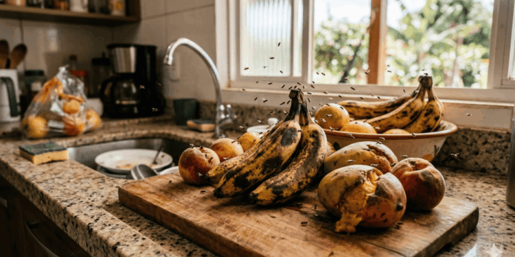 Como acabar com as mosquinhas que surgem do nada na cozinha de verão