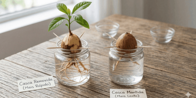 O truque para que sua semente de abacate cresça mais rápido em casa