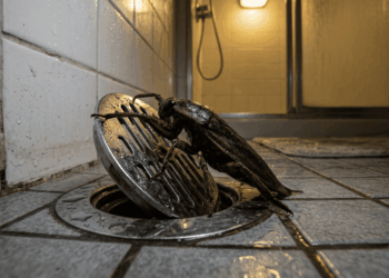 Sem veneno, nem chinelada: a solução simples que impede a entrada de baratas pelo ralo