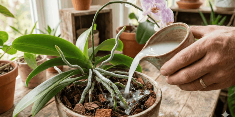 O truque da água de arroz que pode deixar suas orquídeas mais fortes e saudáveis