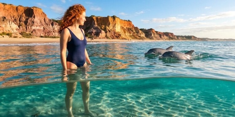 A praia nordestina entre as 10 melhores do mundo onde botos-cinza nadam a metros da areia todos os dias