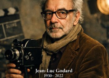 Jean-Luc Godard, cineasta franco-suíço (1930–2022): “Um filme é feito três vezes: uma quando se escreve, uma quando se filma e uma quando se edita.”