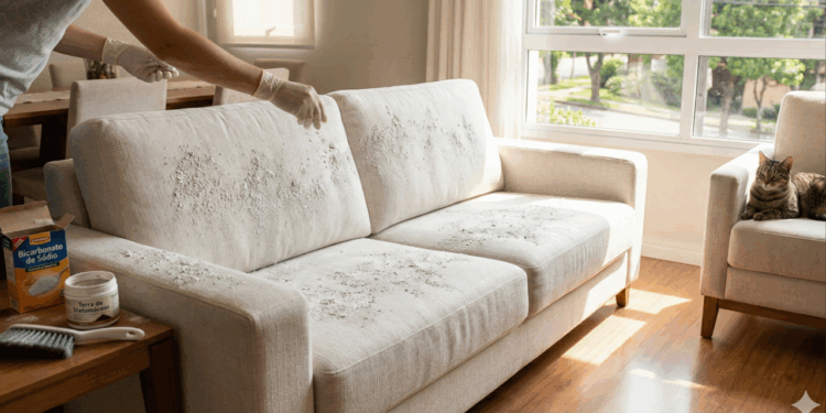 Misturas naturais que afastam pulgas do sofá e dos tapetes sem manchar o tecido ou causar alergia