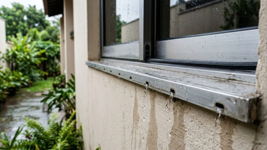 Para que serve o furo na parte de baixo das janelas de alumínio?