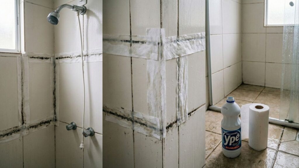 Passar água sanitária no rejunte do banheiro: quando usar e como evitar mofo preto que volta mesmo após a limpeza