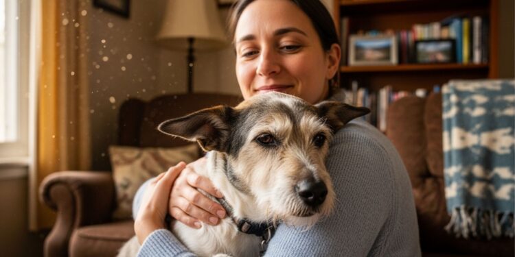 Após anos em abrigo, cachorro idoso finalmente é adotado e começa uma nova fase de vida