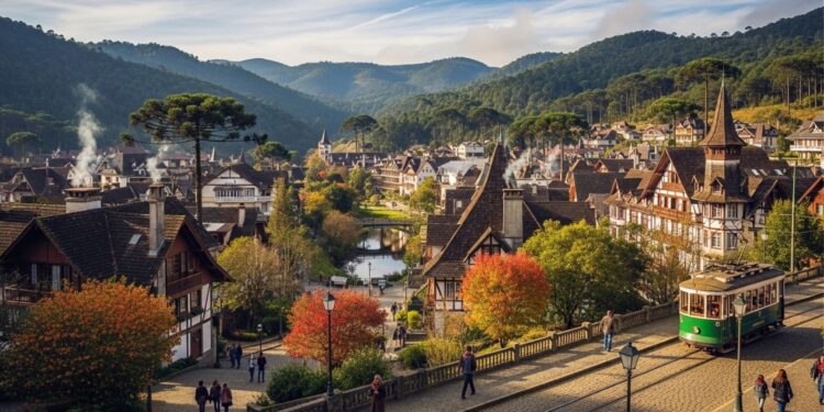 A cidade serrana do Brasil que parece uma vila suíça e atrai turistas o ano inteiro