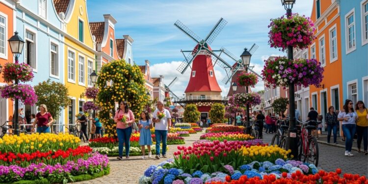 A cidade brasileira que parece um pedaço da Holanda tem arquitetura única e um famoso parque de flores