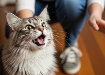 O que significa quando o gato mia muito ao ver o tutor