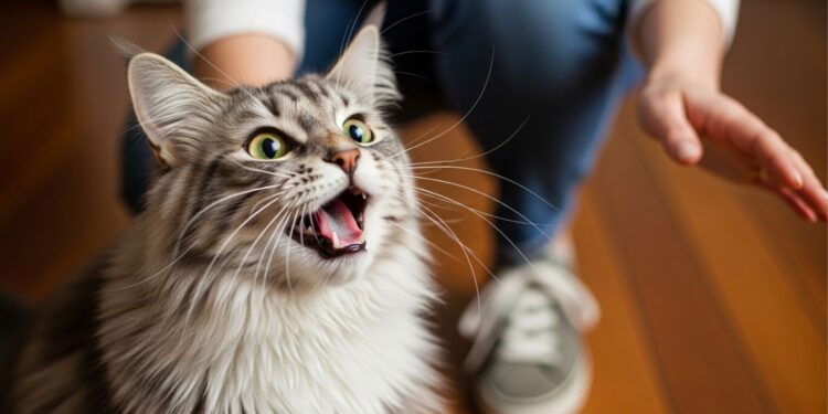 O que significa quando o gato mia muito ao ver o tutor