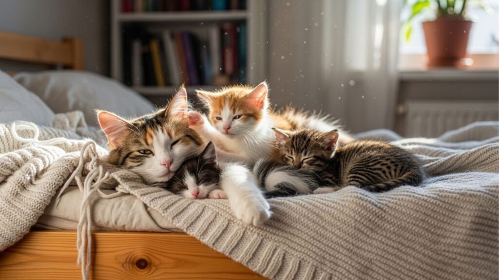 Uma gata de rua e seus filhotes buscavam um lar amoroso, e o olhar fixo dos gatos em uma pessoa, implorando para serem levados para casa, comoveu internautas às lágrimas: "Quem conseguiria suportar esse olhar?"