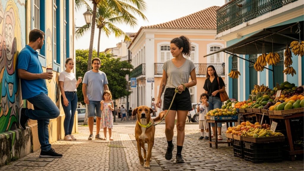 Fique longe! Se você vir um cachorro com uma coleira dessa cor, por favor, mantenha distância