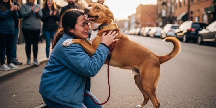 Cachorro desaparecido por dias é encontrado em local improvável e surpreende equipe de resgate