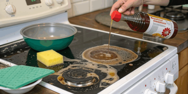 Gordura grudada no fogão? Mistura simples com vinagre ajuda a remover sujeira encrostada em minutos