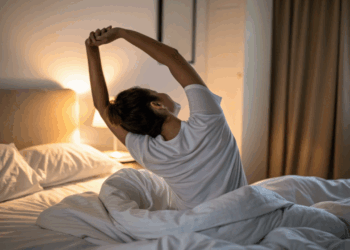 Alongar as costas antes de dormir pode melhorar o sono e aliviar tensões do dia