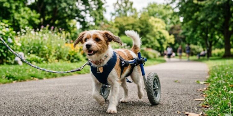 Mesmo sem conseguir andar, cachorrinha mostrou uma vontade de viver que comoveu todos