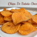 Lanche fit de chips de batata-doce na air fryer ficam crocantes com apenas três ingredientes
