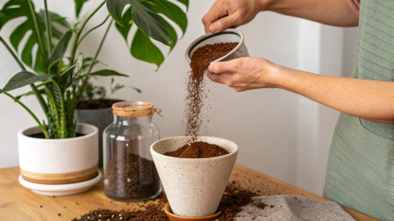 Do café à flor: como resíduos da sua cozinha podem transformar suas plantas