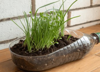 Como plantar cebolinha em garrafa PET em casa e ter tempero fresco o mês inteiro