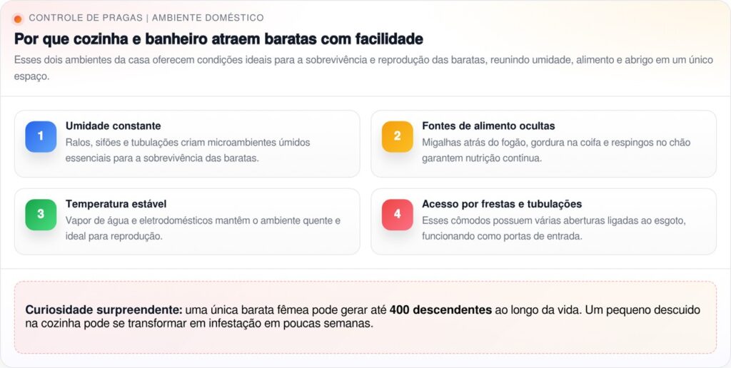 O erro pouco conhecido que atrai baratas para dentro de casa