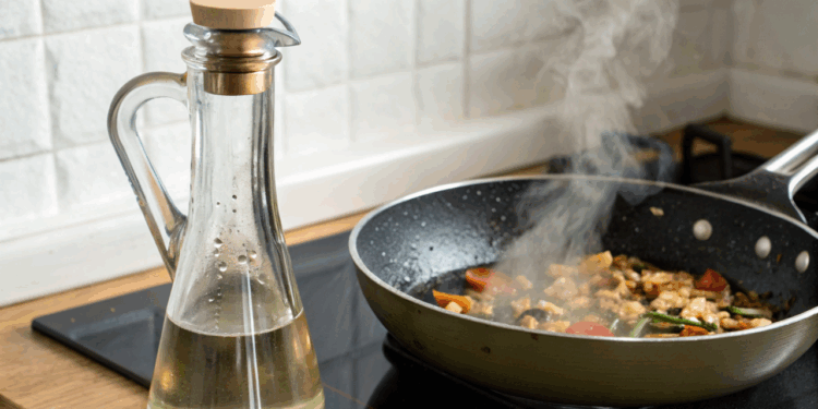 Cheiro de fritura na cozinha? O truque da avó com um copo de vinagre que elimina o mau cheiro