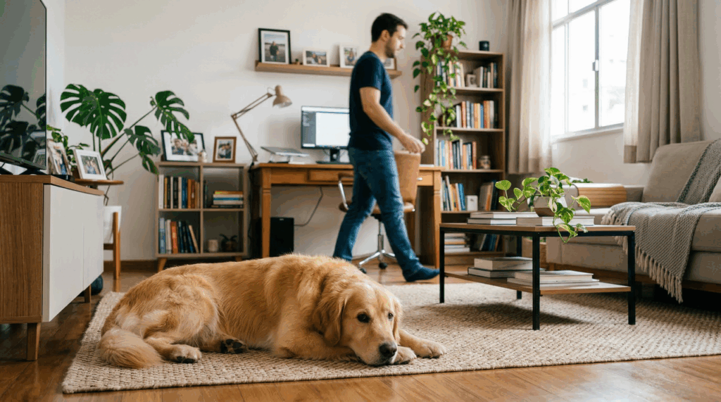 O que significa quando o cachorro te segue por todos os cômodos da casa e como esse comportamento revela o nível de apego, segundo especialistas