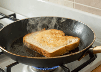 Receita de 5 minutos com pão na frigideira : 4 combinações práticas para um jantar rápido e delicioso