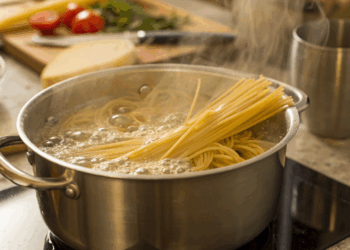 Seu macarrão pronto em apenas 7 minutos sem panela extra e sem óleo