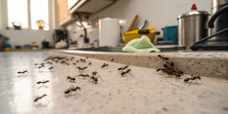 A armadilha natural que confunde as formigas e protege a sua cozinha de infestações