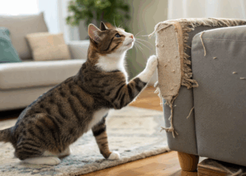 Por que seu gato arranha seus móveis mesmo estando bem alimentado e como evitar sem brigar com ele
